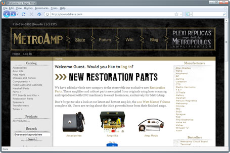 web design project