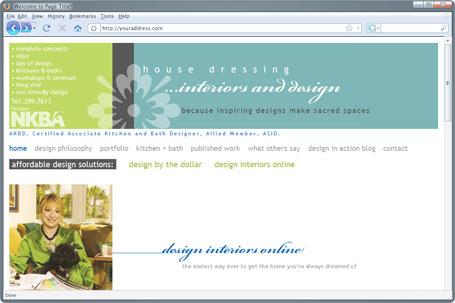 web design project