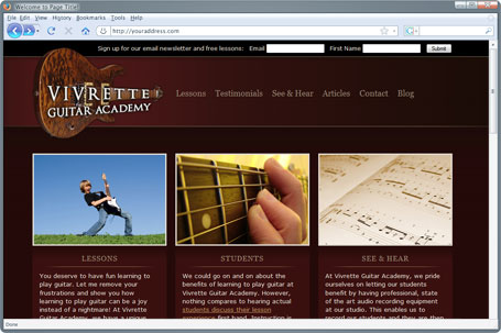web design project