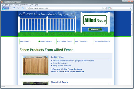 web design project