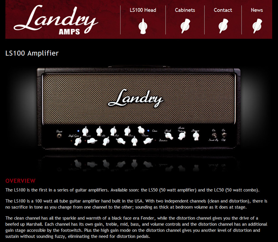 Visit the Landry Amps Web Site